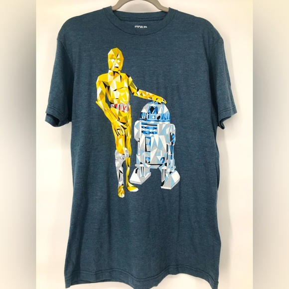 Star Wars Geometric C-3PO R2-D2 Tee *Read Descrip - Picture 1 of 6